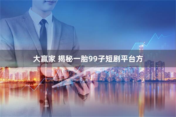 大赢家 揭秘一胎99子短剧平台方